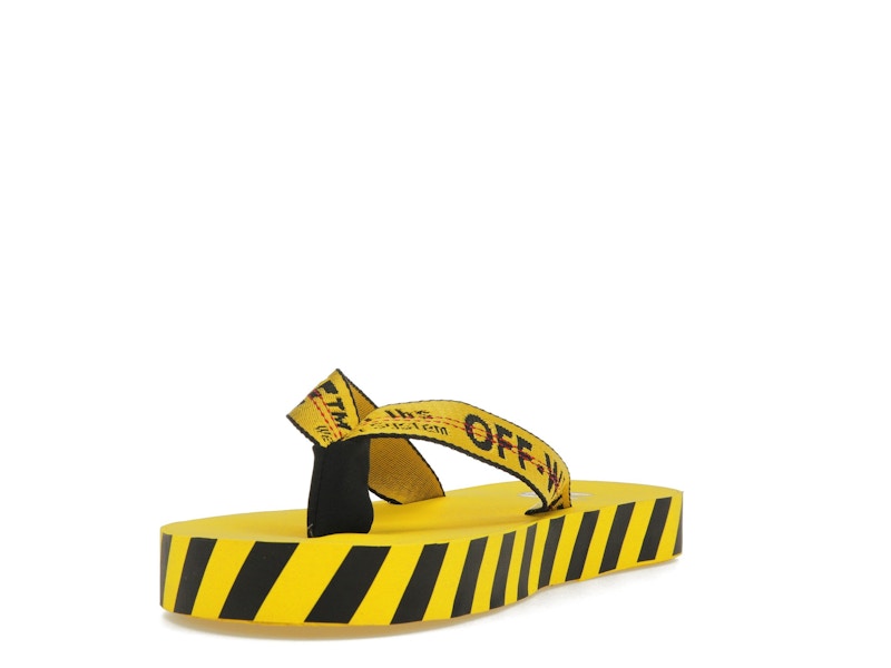 OFF-WHITE Industrial Flip Flops Yellow SS21