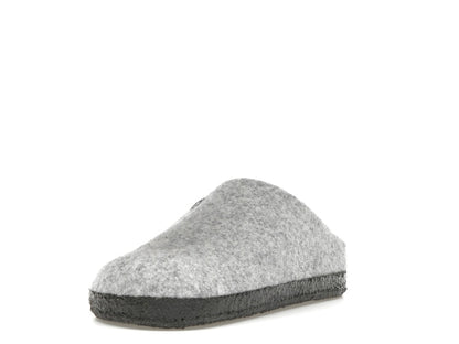 Birkenstock Zermatt Shearling Clog Wool Felt Light Gray