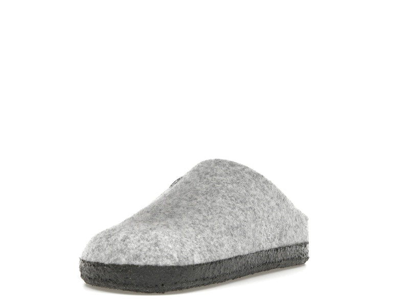 Birkenstock Zermatt Shearling Clog Wool Felt Light Gray
