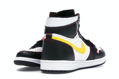 Jordan 1 Retro High Defiant White Black Gym Red