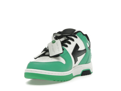OFF-WHITE Out Of Office "OOO" Low Tops Green Black