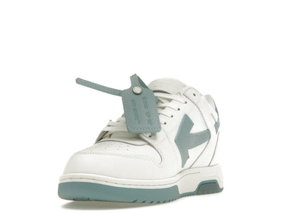 OFF-WHITE Out Of Office OOO Low Tops White Celadon