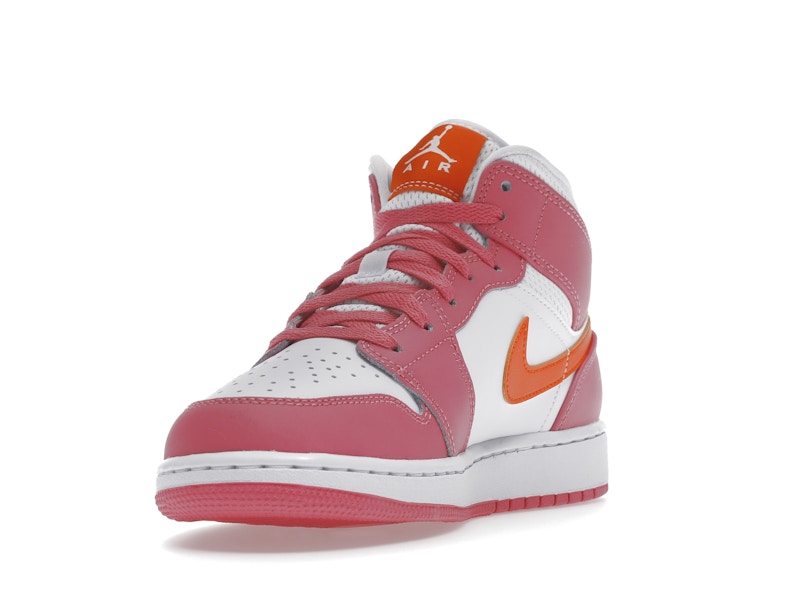 Jordan 1 Mid Pinksicle Safety Orange (GS)