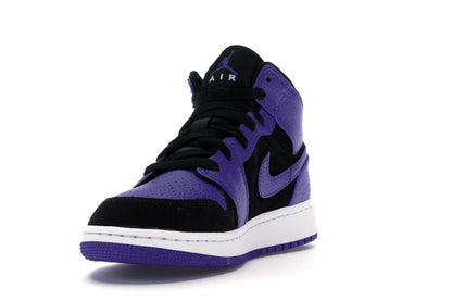 Jordan 1 Mid Black Dark Concord (GS)