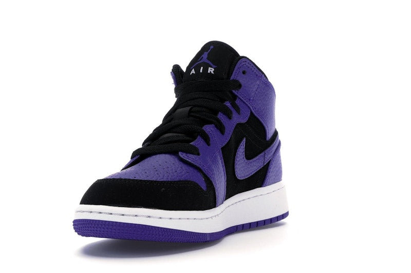 Jordan 1 Mid Black Dark Concord (GS)