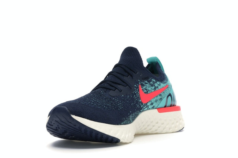Nike Epic React Flyknit College Navy Hyper Jade