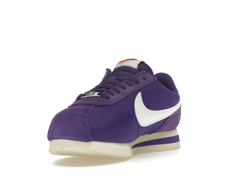 Nike Cortez Textile Field Purple Alabaster Safety Orange Summit White (Women's)
