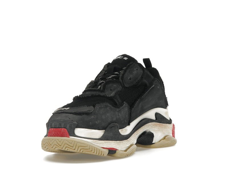 Balenciaga Triple S DIY Black Red White