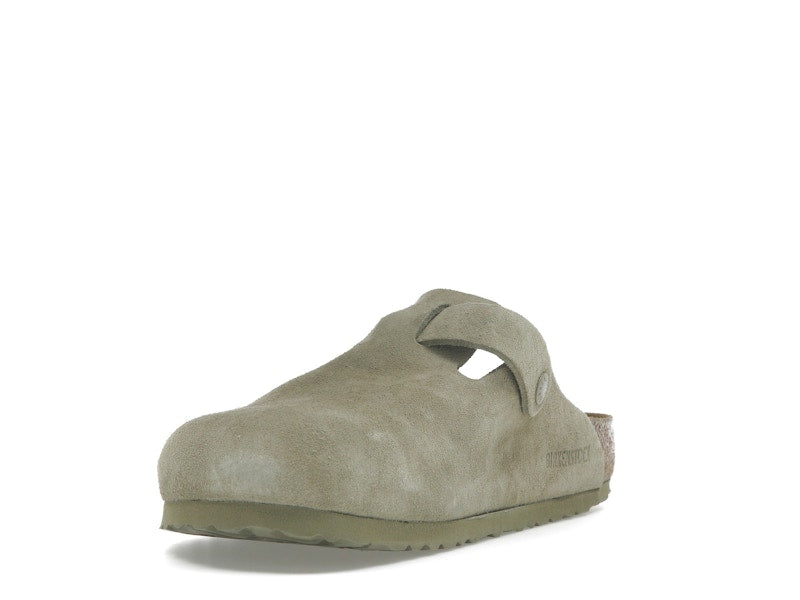 Birkenstock Boston Suede Faded Khaki