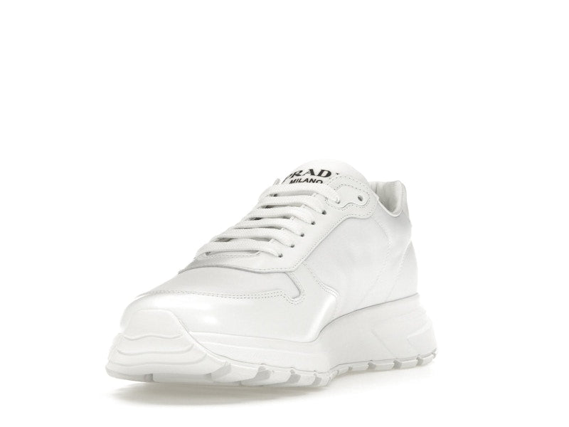 Prada PRAX 01 Sneakers Re-Nylon Brushed Leather White White