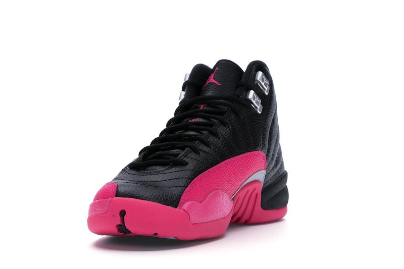 Jordan 12 Retro Black Deadly Pink (GS)