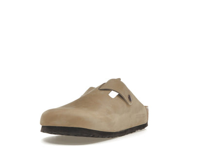 Birkenstock Boston Oiled Leather Tobacco Brown