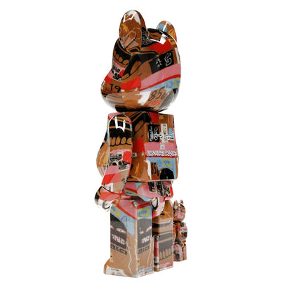 Bearbrick Andy Warhol x JEAN-MICHEL BASQUIAT #2 100% & 400% Set
