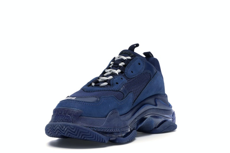 Balenciaga Triple S Clear Sole Navy