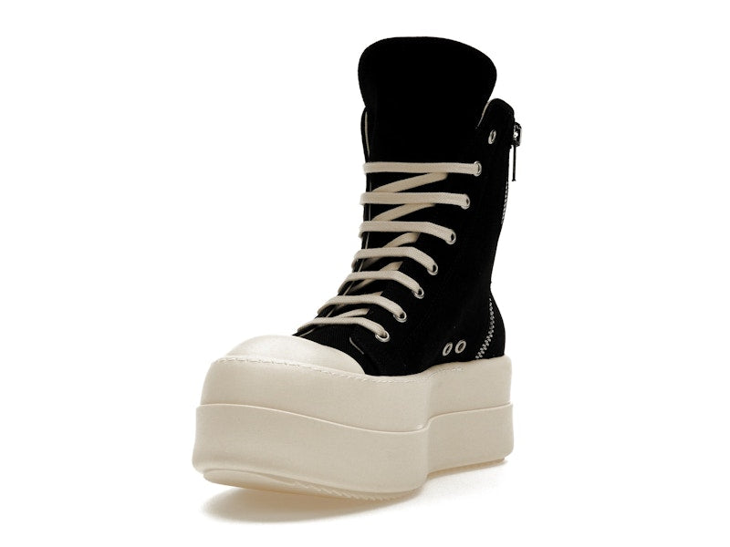 Rick Owens DRKSHDW Mega Bumper Canvas Sneaks Black Milk