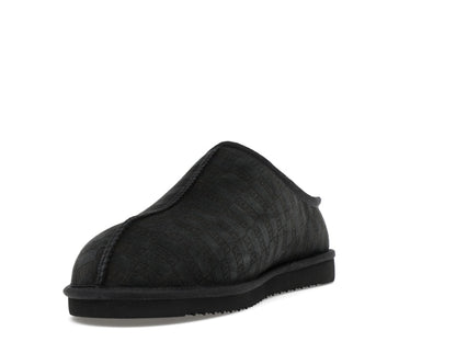 Kith Kithmas Monogram Shearling Slippers Black
