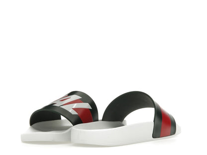 Palace x Gucci Logo Web Slide Sandal White