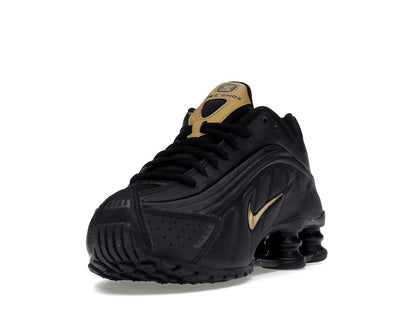 Nike Shox R4 Black Metallic Gold (GS)