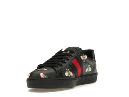 Gucci Ace Bee Print Black
