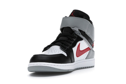 Jordan 1 High FlyEase Black Particle Grey Gym Red