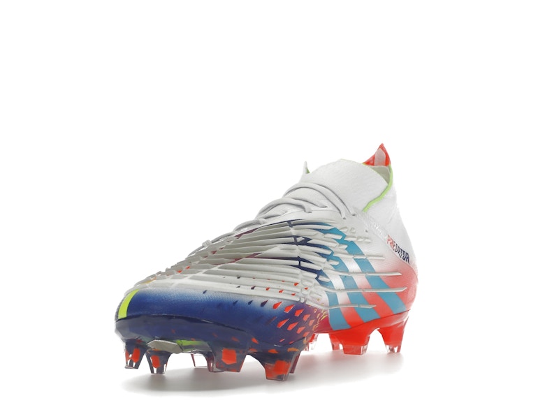 adidas Predator Edge.1 FG White Solar Yellow Power Blue