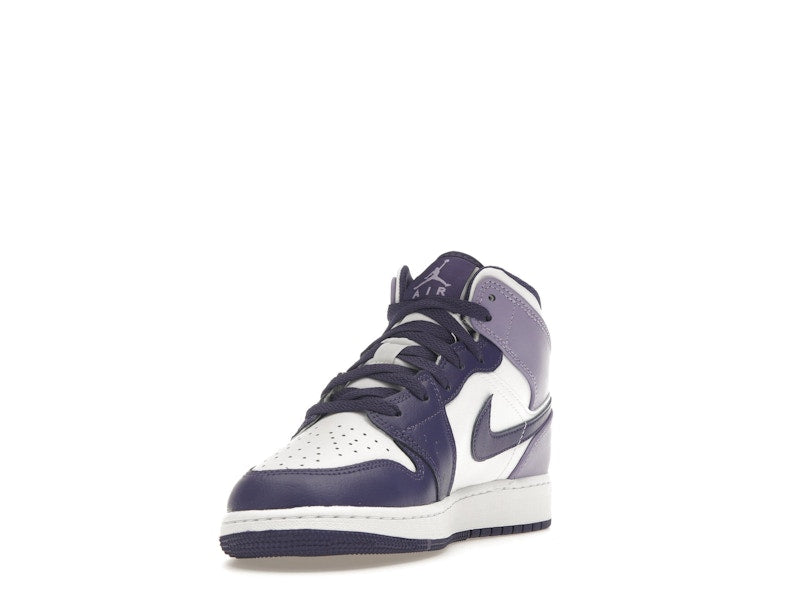 Jordan 1 Mid White Sky J Purple (GS)