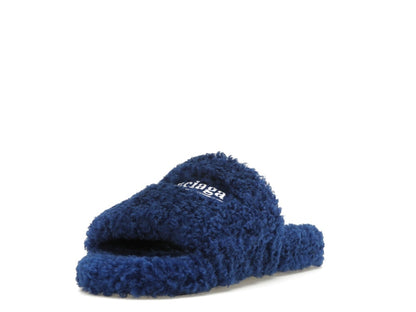 Balenciaga Furry Slide Blue