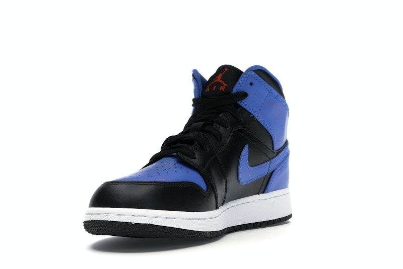 Jordan 1 Mid Royal Paint Splatter (GS)