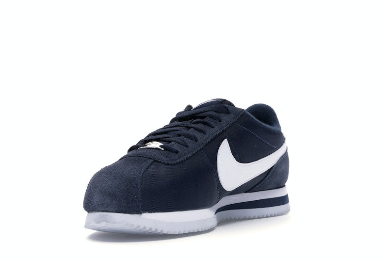 Nike Cortez Basic Nylon Obsidian White-Metallic Silver
