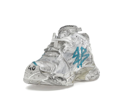 Balenciaga Runner Graffiti White Blue