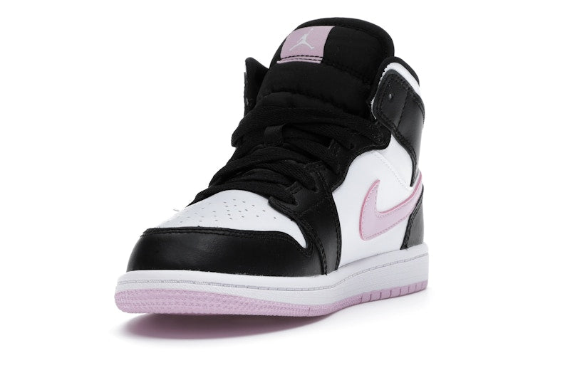 Jordan 1 Mid White Black Light Arctic Pink (PS)