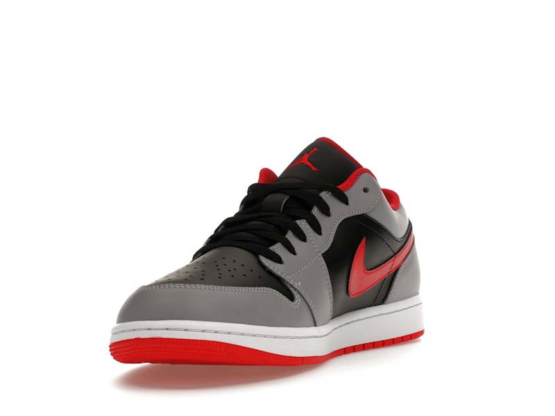 Jordan 1 Low Black Light Smoke Grey Gym Red