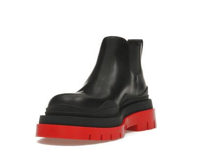 Bottega Veneta Tire Ankle Chelsea Boot Black Red (Women's)
