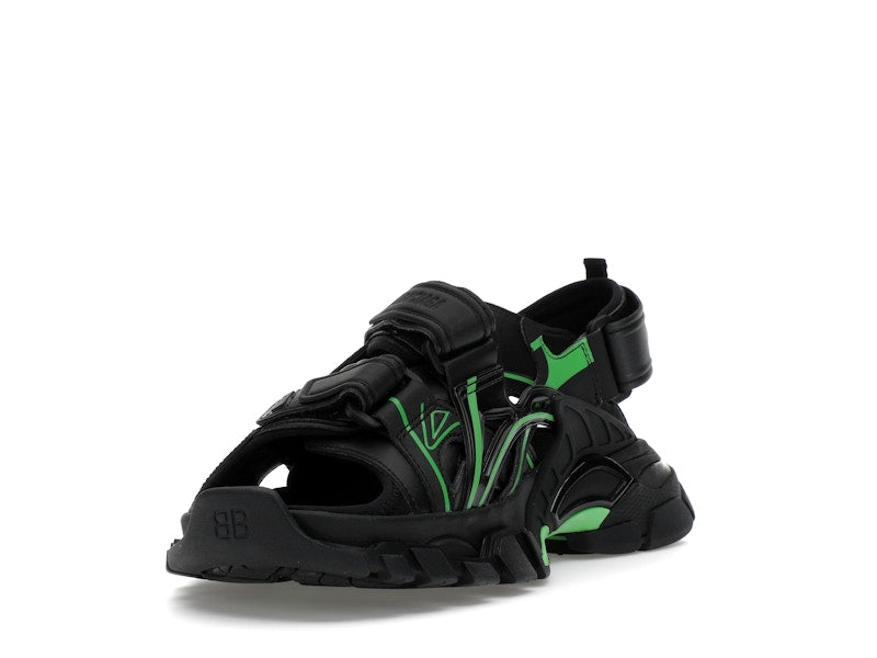 Balenciaga Track Sandal Black/Fluo Green
