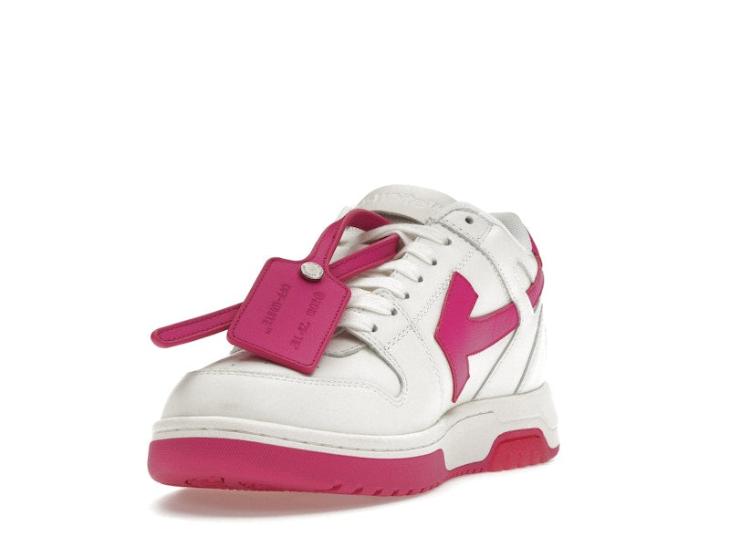 OFF-WHITE Out Of Office Calf Leather White Fuchsia (Women's)