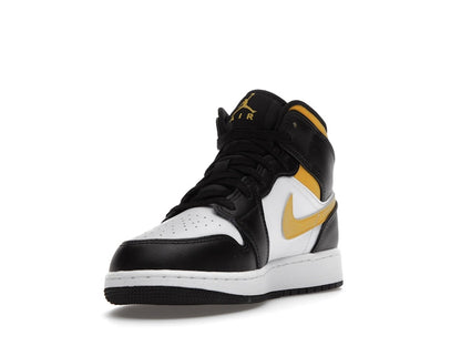 Jordan 1 Mid White Pollen Black (GS)
