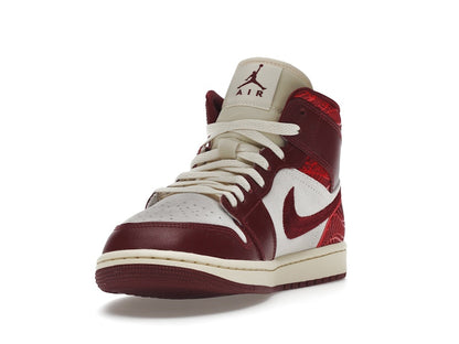 Jordan 1 Mid SE Tiki Leaf Team Red (Women's)