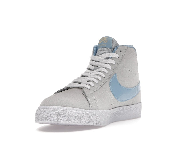 Nike SB Blazer Mid Soft Grey Baby Blue