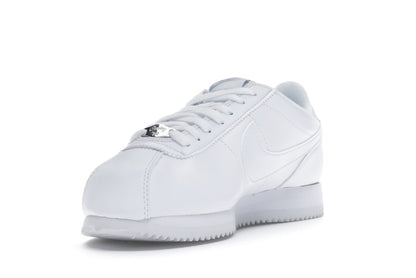 Nike Cortez Basic Leather White White-Wolf Grey-Mtllc Silver