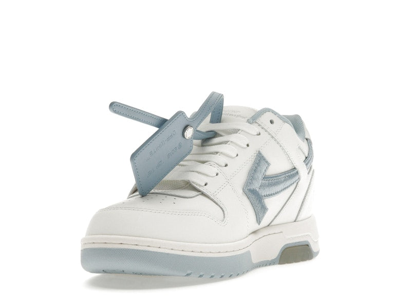 OFF-WHITE Out Of Office OOO Low Tops Embroidered Arrow White Light Blue