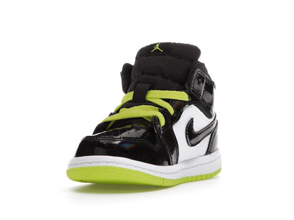 Jordan 1 Mid Black Cyber Mystic Green (TD)