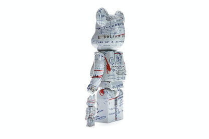 Bearbrick Jean-Michel Basquiat 2 100% & 400% Set White