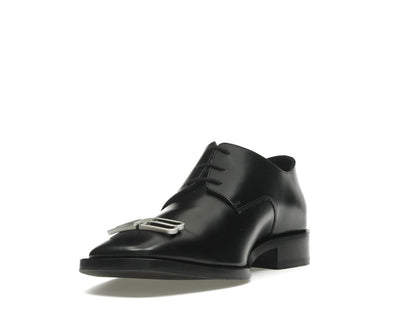Balenciaga Rim Derby Shoes Black Leather