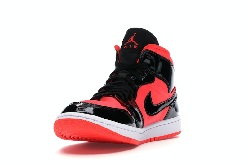 Jordan 1 Mid Hot Punch Black (Women's)