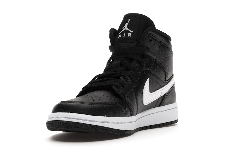 Jordan 1 Mid Black White (Women's)