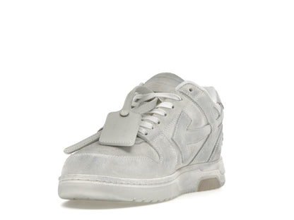 OFF-WHITE Out Of Office OOO Low Tops White Distressed