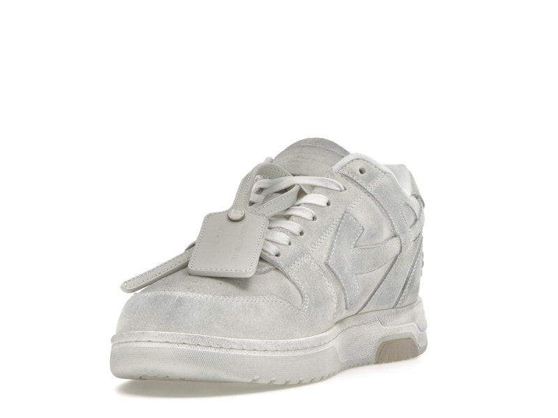 OFF-WHITE Out Of Office OOO Low Tops White Distressed