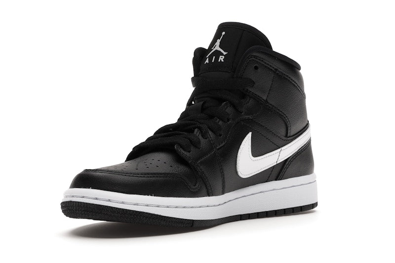 Jordan 1 Mid Black White (Women's)