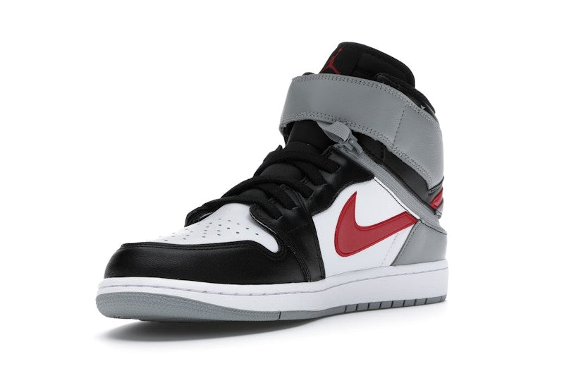 Jordan 1 High FlyEase Black Particle Grey Gym Red