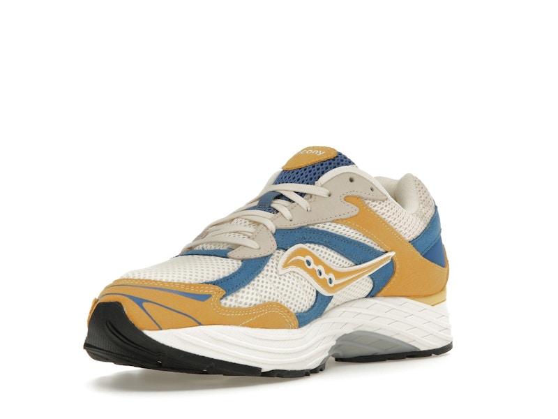 Saucony ProGrid Omni 9 Premium Cream Yellow Royal Blue
